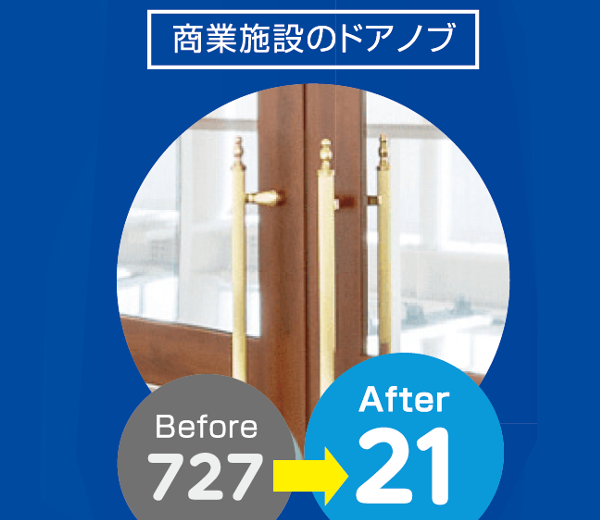 商業施設のドアノブ