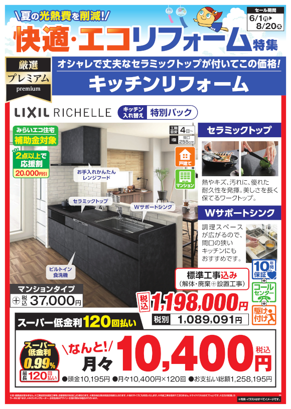 LIXIL キッチン（RICHELE）